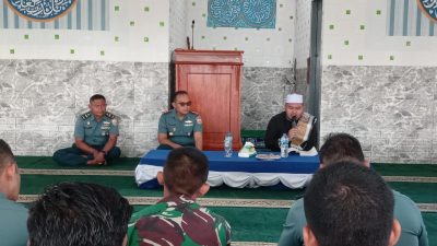 Pembinaan Mental Prajurit dan PNS, Lanal Dabo Singkep Laksanakan Kauseri Agama