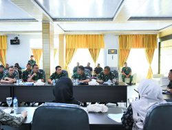 Danlantamal I Pimpin Rapat Staf Dalam Rangka Rencana Kunjungan Kerja Dankodiklatal dan Pangkoarmada I di Lantamal I