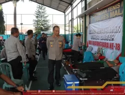 Donor Darah Massal Meriahkan Hari Bhayangkara ke-78 di Malang
