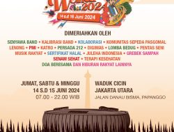 Rayakan HUT Jakarta ke 497 dan Idul Adha 1445 H. Putra Putri Wilayah Papanggo (PPWP) Selenggarakan Perayaan Waduk Cincin Fest