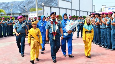 Danlanal Simeulue Hadiri Kunjungan Kerja Pangkoarmada l di Lantamal l Belawan