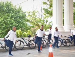 Danlantamal I Laksanakan Gowes dan Mancing Bersama Dankodiklatal