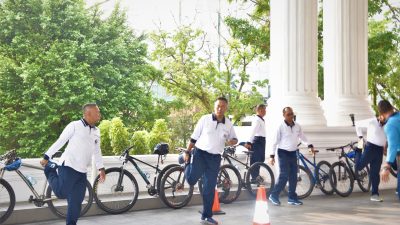 Danlantamal I Laksanakan Gowes dan Mancing Bersama Dankodiklatal
