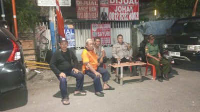 Unit Binmas Polsek Sawah Besar Bersama Warga Antisipasi Tawuran.