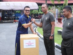 TNI-Polri Inhil Olahraga Bersama Serangkaian Hari Bhayangkara ke 78