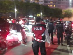 Patroli 3 Pilar Himbau Kerumunan di Bunderan HI