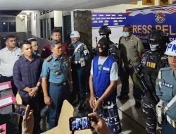 Tim F1QR Lanal Bintan dan Satgas Gabungan TNI AL Berhasil Amankan Pelaku Penyelundupan Narkoba Jenis Sabu