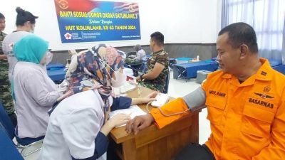 Wujud Kepedulian Sosial, Satlinlamil 3 Gelar Donor Darah Sambut HUT Kolinlamil Ke-63