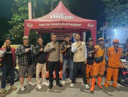 Bripka Ari Novi Melaksanakan Pengamanan  Jalur Perbatasan Menteng Tenggulun