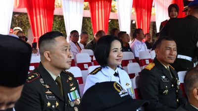 Komandan Lanal Bandung Beserta Unsur FKPD Provinsi Jawa Barat Hadiri Upacara Peringatan Hari Bhayangkara Ke-78 Tahun 2024