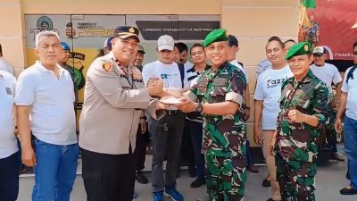 Koramil 05/Cilincing Ucapkan Selamat HUT Bhayangkara ke-78 kepada Polsek Cilincing