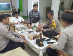 Reaksi Cepat Personil Polsek Metro Menteng Terkait Orang Tak di Kenal Mendatangi Kantor Sekertariat Rw. 01 Cikini.