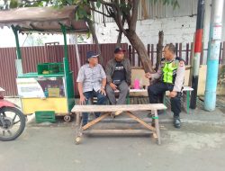 Patroli Wilayah Aiptu Ahmad Zaini Sampaikan Imbauan Kamtibmas.
