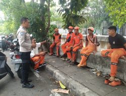 Antisipasi Curanmor Aipda Wisnu Saputra Berikan Imbauan Ke Petugas PPSU.