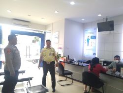 Panit Sabhara Sampaikan Imbauan Ke Security Bank BRI.