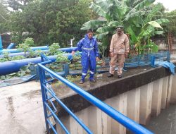 Iptu Agus Supriatna Pengecekan Dan Koordinasi Dengan Petugas Rumah Pompa Air.