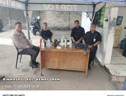 Bhabinkamtibmas Kelurahan Gunung Sahari Selatan Melaksanakan Kegiatan Sambang Dan Patroli Dialogis.
