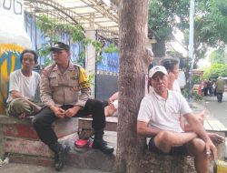 Bhabinkamtibmas Johar Baru Sampaikan Himbauan dan Pesan Kamtibmas Kepada Warga.