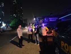 Anggota Polsek  Sawah Besar Melakukan  kegiatan Antisipasi Balap Liar dan Tawuran Warga.