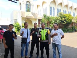 Aipda Ronianto Melaksanakan Pengamanan Ibadah Di Gereja Santo Paskalis.