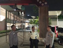 Patroli Unit Sabhara Sambangi Hall Basket Senayan.