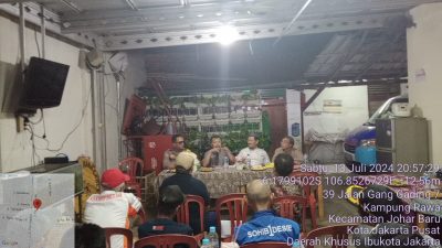 Bhabinkamtibmas Kampung Rawa, Hadiri Kegiatan Pertemuan Pengurus RT, RW.