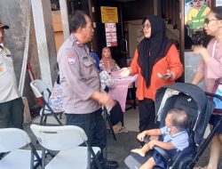 Bhabinkamtibmas Kelurahan Harapan Mulia Menghadiri Kegiatan Pencanangan Pekan Imunisasi Nasional (PIN) Polio 2024