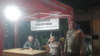 Polsek Metro Menteng, Melaksanakan Patroli Kewilayahan Antisipasi Gangguan Kamtibmas dan Tawuran Warga