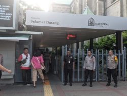 Polsek Sawah Besar Melakukan Patroli dan Pemantauan Masyarakat yang melaksanakan Ibadah di hari Minggu