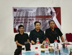 Konferensi Pers Pengrusakan Fasum di Apartment Casablanca East Residence.