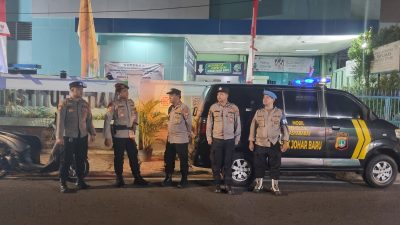 Patroli Kerawanan Malam Hari Polsek Johar Baru di Titik-titik Rawan Tawuran