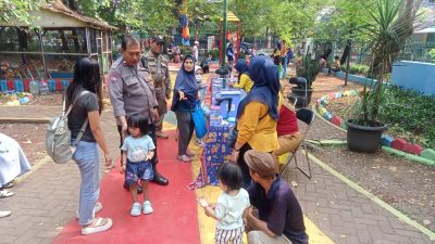 Bhabinkamtibmas Kelurahan Harapan Mulia Menghadiri Kegiatan Pencanangan Pekan Imunisasi Nasional (PIN) Polio 2024