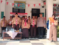 Wakili Kapolsek Senen, Ps. Kanit Binmas Polsek Senen Hadiri Apel Hari Pramuka Tahun 2024