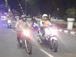 Unit Patmor Bersama Dishub Melaksanakan Patroli Kamtibmas Wilayah Hukum Polsek Metro Menteng
