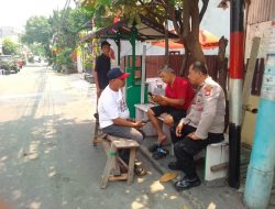 Kapolsubsektor Cempaka Putih Barat Patroli Ke Pemukiman