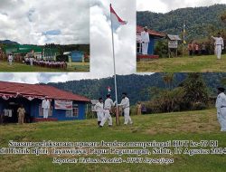 Upacara HUT Kemerdekaan RI di Distrik Bpiri Berlangsung Aman dan Hikmat