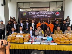 Polres Tangerang Selatan Ungkap Peredaran Narkotika Jenis Ganja Sebanyak 140,4 Kg