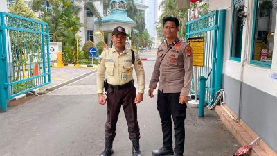 Patroli Sore Hari Polsek Metro Tanah Abang Dan Sambangi Petugas Keamanan Apartemen Paviliun