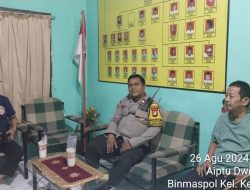 Bhabinkamtibmas Kelurahan Kemayoran Melaksanakan Kegiatan Sambang Dan Patroli Dialogis