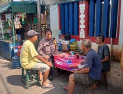 Bhabinkamtibmas Kelurahan Harapan Mulia Melaksanakan kegiatan Sambang Dan Patroli Dialogis
