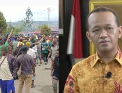 Masa Aksi Minta Ketum Bahlil Kembalikan Rekom kepada Kris Bakwen Uropmabin