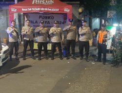 Patroli 3 Pilar Polsek Metro Menteng Pemantauan di Posko Nila Jaya 2024, Jembatan Perbatasan Kali Pasir Dengan Kwitang Senen, Jakarta Pusat