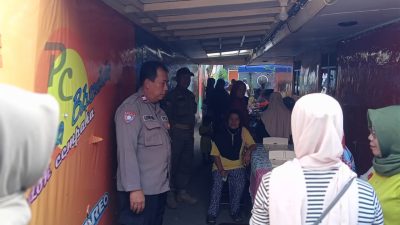 Bhabinkamtibmas Kelurahan Harapan Mulia Melakukan Monitoring Kegiatan Posyandu Balita dan Lansia