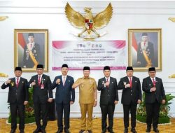 Gubernur Bengkulu Rohidin Mersyah Resmi melantik 5 Pjs Bupati dan 1 Pejabat Walikota