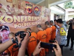 Polres Sukabumi Adakan Konferensi Pers Terkait Kasus Penyerangan Yang Viral Di Pasar Cibadak