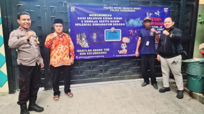 Cegah Tawuran Antar Pelajar, Polsek Cengkareng Edukasi Bahaya Tawuran Dan Pemasangan Spanduk Stop Tawuran Disekolah-sekolah