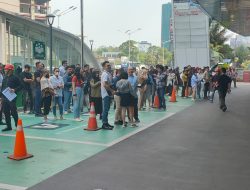 Binmas Kebon Sirih Pengamanan Giat Simulasi Kebakaran Di Plaza Bank Indek