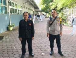 Pengamanan Bubaran Siswa SMK Strada di Kelurahan Gunung Sahari Utara, Jakarta Pusat