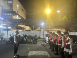 Kanit Propam Polsek Johar Baru, Pimpin Apel Persiapan Patroli Cipta Kondisi Malam Hari