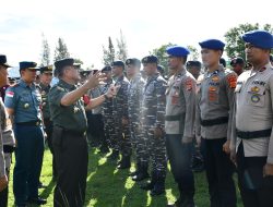 Amankan Kunker RI 1 di Provinsi Aceh, Lanal Sabang Kerahkan KAL Iboih, Patkamla Pulau Benggala dan Sea Rider Pada Apel Gelar Pasukan PAM VVIP RI 1
